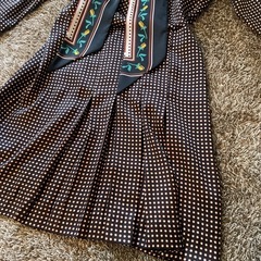 美品　ZARA ワンピース ボウタイシャツの画像