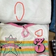 110サイズ　8着　女の子　長袖　ジーパン　ズボン　トップス　まとめ売り　訳ありの画像