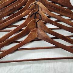 【無料】IKEA イケア 木製ハンガー 16本の画像