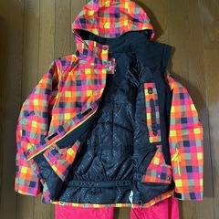 ROXY スノボー　スキーウェア 上下セットの画像
