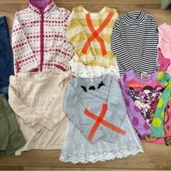 110サイズ　8着　まとめ売り　長袖　ロンT ジーパン　キュロット　上着　の画像
