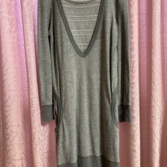 マタニティウェア ルームウェア　マタニティSサイズ　大きいポケット　グレーの画像