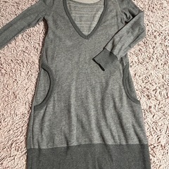 マタニティウェア ルームウェア　マタニティSサイズ　大きいポケット　グレーの画像