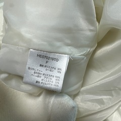 Heather ホワイト 2wayロングコートの画像