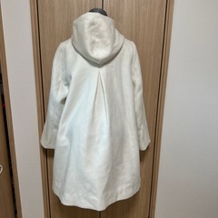 Heather ホワイト 2wayロングコートの画像