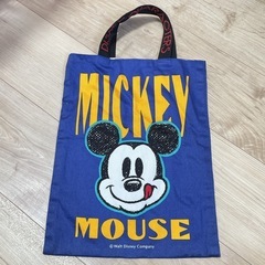 ミッキー　ディズニー　絵本バック　手提げバック