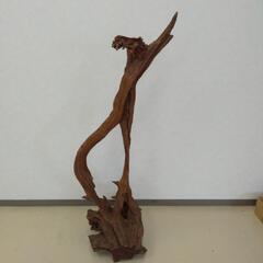 流木 オブジェクト 切り株 高さ140cm 幅45cm 奥行36cm 天然木 置物