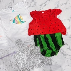 子供服　まとめ売り　11点　50〜80cm 　女の子の画像