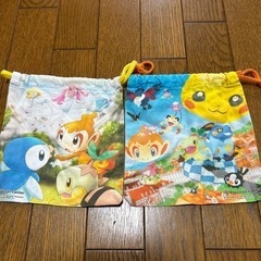 ポケモン　巾着　袋　2枚の画像