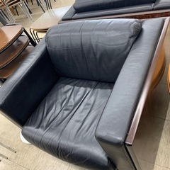 オカムラ　シングルソファ　※2400010449413の画像
