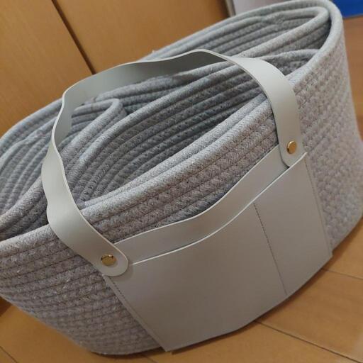 新品　おむつストッカー　グレー