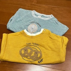 まとめ買いで150円:90cmトレーナー2点セット