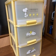 SNOOPY 　3段ボックス