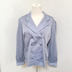 Leilian レリアン 美品 長袖ブラウス シャツ ビジュー ...