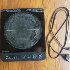 【2022年製】IHコンロと鍋のセット。アイリスオーヤマの画像