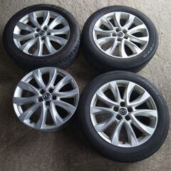 マツダ MAZDA CX-5純正ホイール4個+タイヤ3本 TOY...