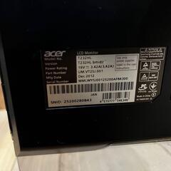 【ジャンク品】Acer フラットディスプレイ 出力不可の画像