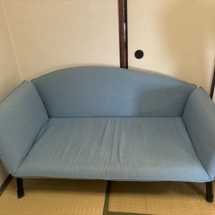 【お取引中】水色 ソファ