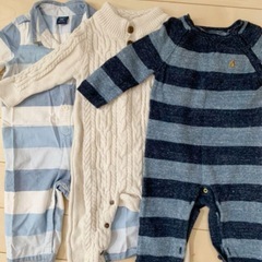 GAPロンパース3枚セット