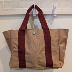 【1回のみ使用品】ミニトートバッグ　ホテルアメニティグッズの画像
