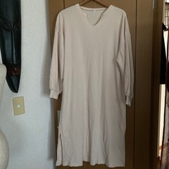 ワッフル素材♡ワンピースの画像