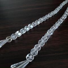 信玄の里 白水晶 天然石 水晶 ネックレス イヤリングの画像