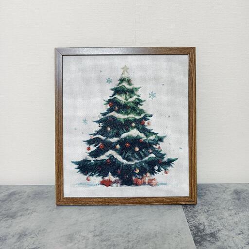 ‼️お値下げ中‼️クロスステッチで作ったクリスマスツリー