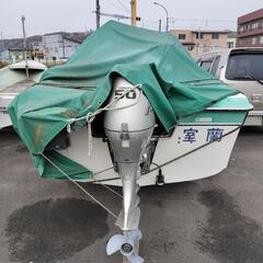 50馬力エンジン付きプレジャーボート　北海道室蘭市から16フィート　値引き可能です。約５メートルの画像