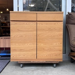 人気✨ 無印良品 オーク材 キャビネット 食器棚にも◎ MUJI