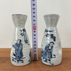 有田焼 鍋島有山 竹仙人1合徳利+ぐい呑セットの画像