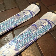 ピュアコンシャス 130cm ジュニア カービングスキー ライトカービング マーカービンディング付き板 pureconscious 札幌市 新道東店の画像