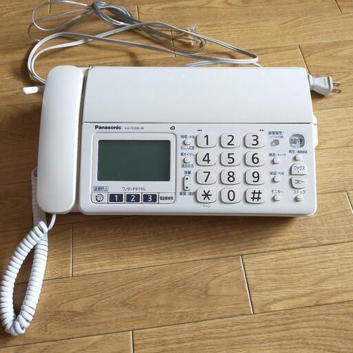 パナソニック　子機付きFAX電話機