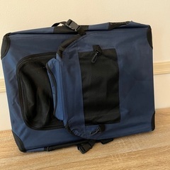 新品同様　ペット　トラベル用　キャリアバッグ　