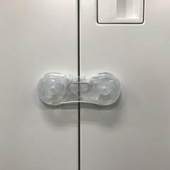 引き出しロック5点セット　クリアタイプ　コーナー用×3 平面用×2