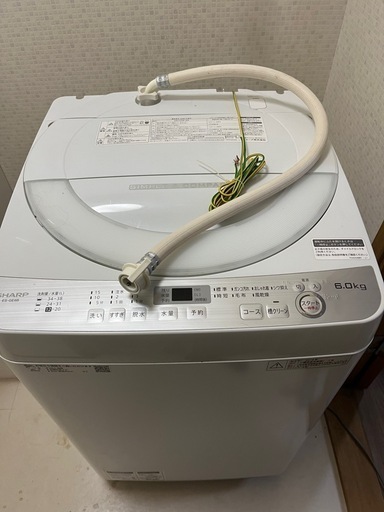 洗濯機　シャープ　6kg 2018年製