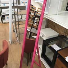 ★ジモティ割あり★  姿見 ピンク H148×W30×D40 ク...
