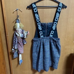 🌈女の子サスペンダー付きズボンの画像