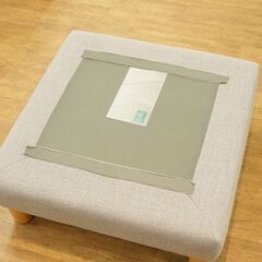 (Y)北大前! 札幌 引取 Koala コアラ オットマン W65×D65×H44cm グレー系 スツール 家具 中古美品 2058434の画像