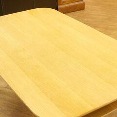 (Y)北大前! 札幌 引取 Koala コアラ センターテーブル W98×D58×H43cm ベージュ オークベニヤ ローテーブル 家具 中古美品 2058426の画像