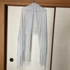 シルバーラメ入りストール