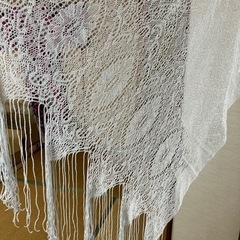 シルバーラメ入りストールの画像