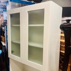 《売約済》【武蔵小山店】 【～4/14限定SALE！店内全品20%お値引き！】　 ニトリ　NITORI 食器棚　カップボード　レンジボード　レンジ台　ソレル　SORREL ホワイト　白　家具　キッチン収納　棚　キッチン　ラック　キッチンラック　キッチンシェルフ　の画像