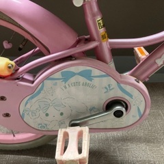 子ども　自転車　18インチ　女の子　ピンク　サンリオの画像