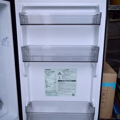 ★東芝/TOSHIBA★2ドアノンフロン冷凍冷蔵庫 153L セミマットブラック GR-U15BS 23年製の画像