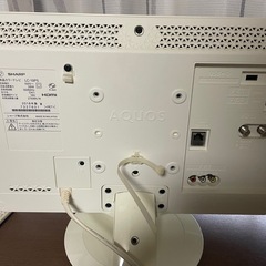 ●19型液晶TV シャープ AQUOS●2018年製　白の画像