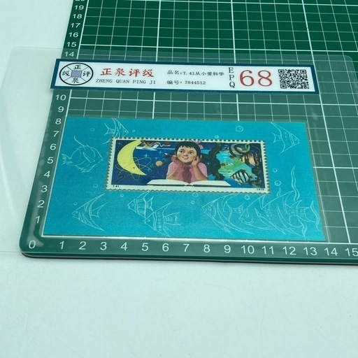 a1102601 中国切手 T41 少年たちよ子供の時から科学を愛そう 小型