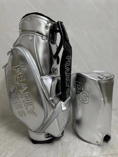 新品　パーリーゲイツ　プラチナ　シルバー　キャディバッグ