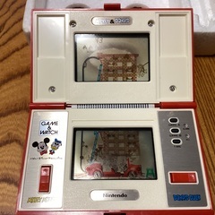 ゲームウォッチ　ミッキー&ドナルド　箱・取説付き　動作確認済　ただし液晶難ありの画像