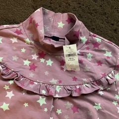 新品　160 GAP ハイネックロンT 星柄の画像