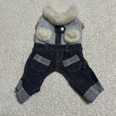 ペット服　古着　ボアつなぎ　SS　